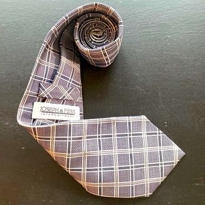 New Joseph and Feiss mens silk‎ plaid striped tie